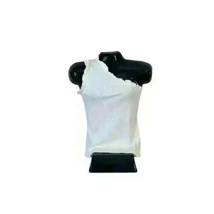 Women's One Shoulder Tank Top Ruffle Ribbed White Size‎ Large L Stretch By Entro